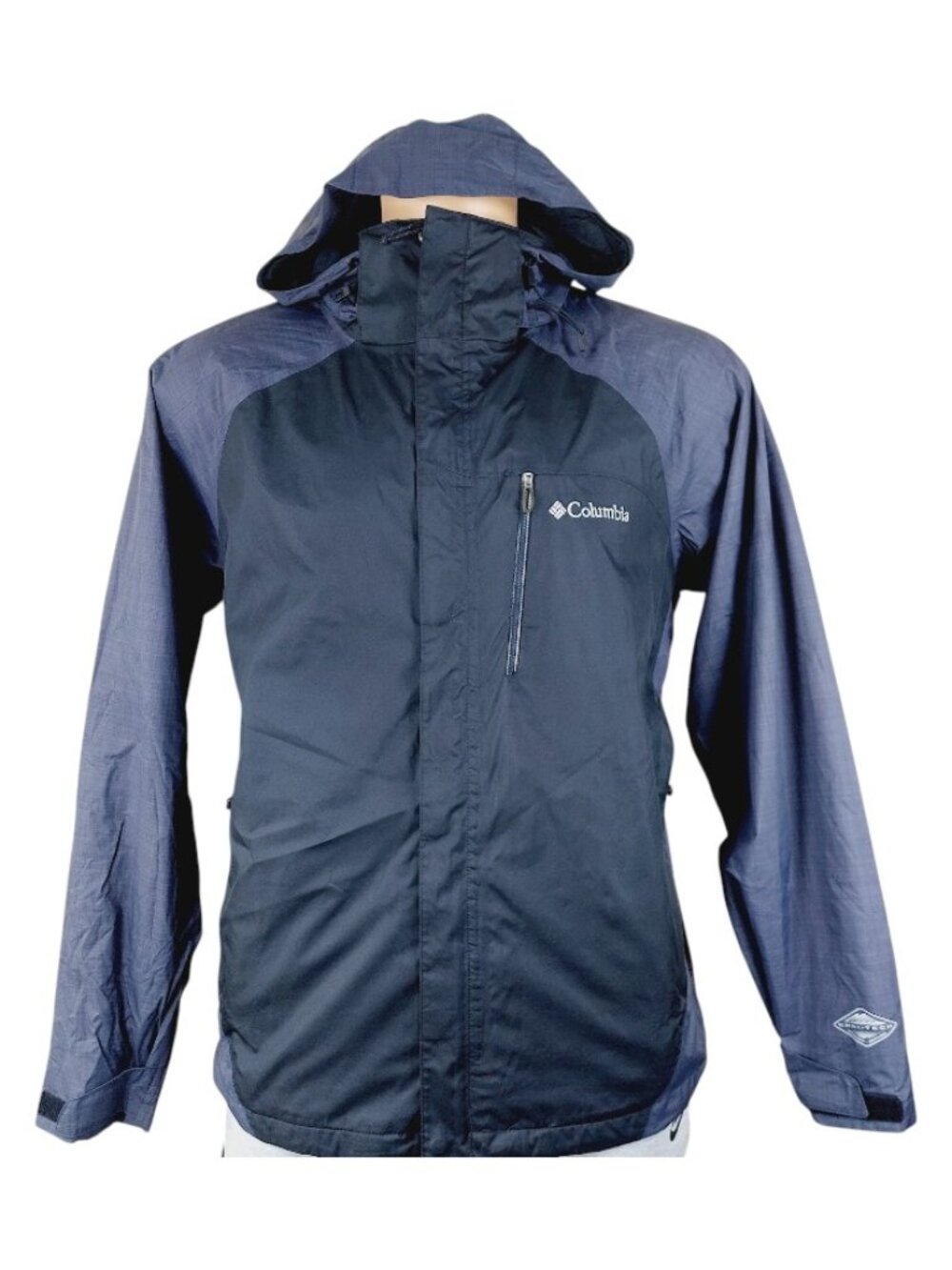 Columbia Men's Purple Black Heater Interchange Hooded Snow Ski Jacket Size L